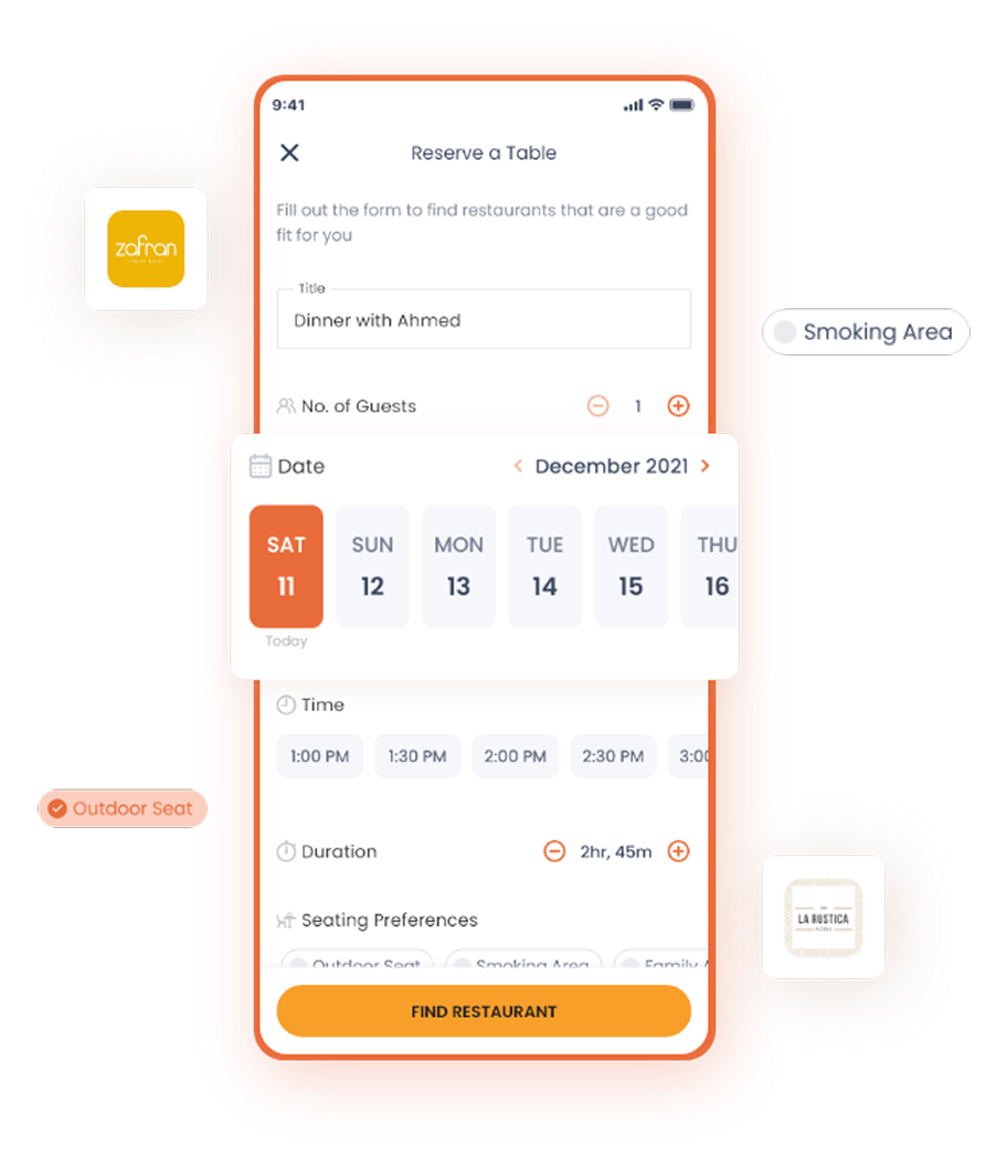 Bon App guest mobile app