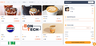 Fast order and checkout flow